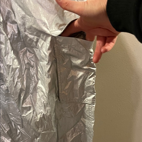 Anthropologie Metallic Silver Joggers - Picture 4 of 12